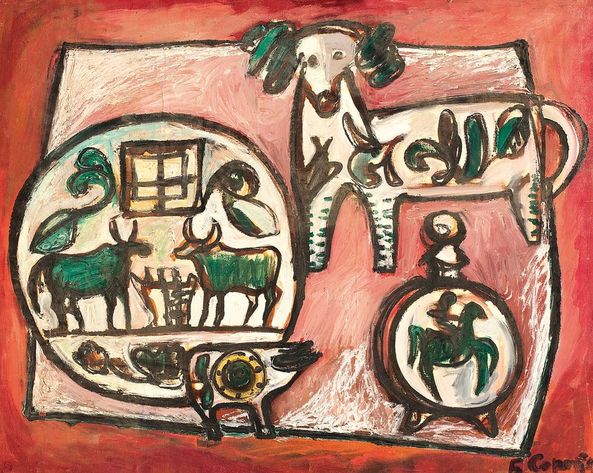 Натюрморт із керамічним посудом