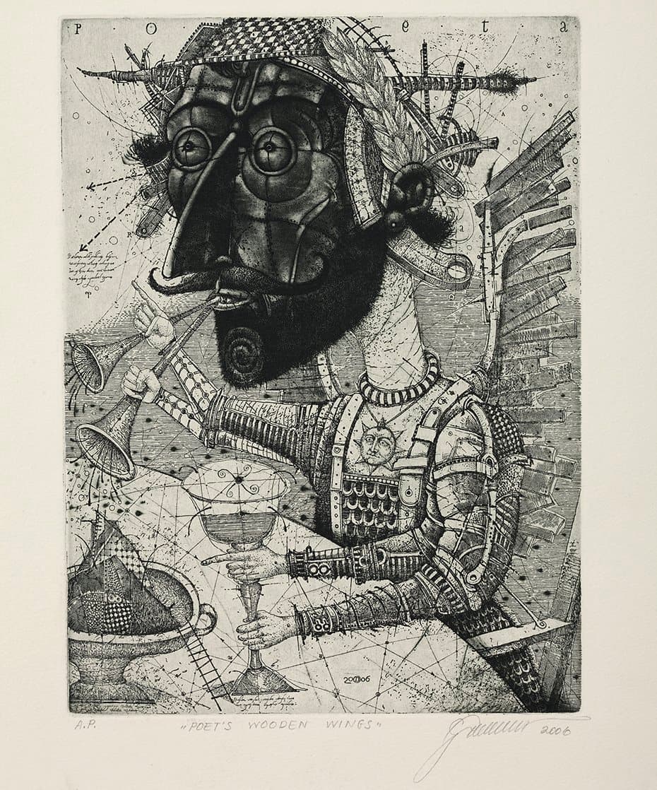 Poet’s wooden wings