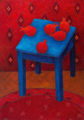 Гранати на синьому стільці