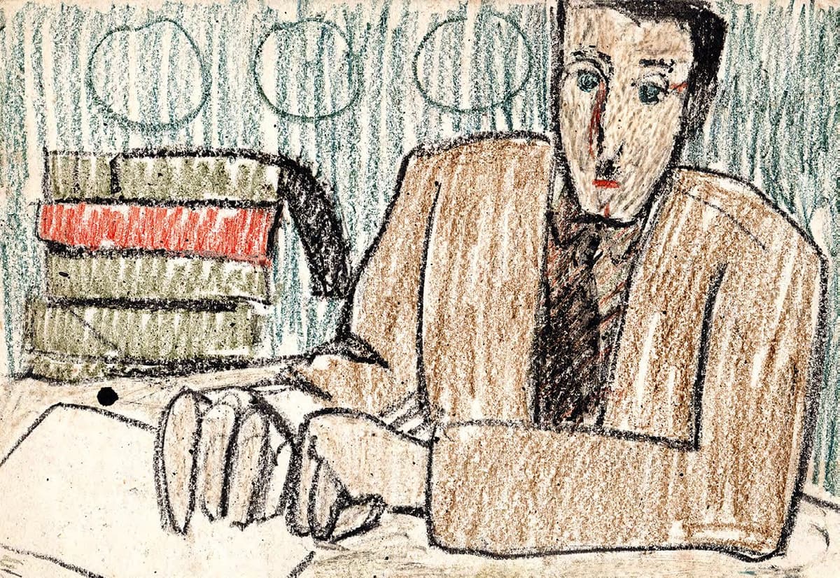 За робочим столом