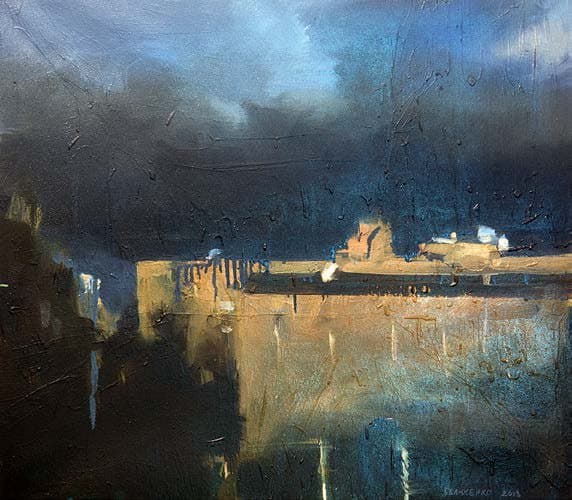 Мій двір. Школа. Перед грозою