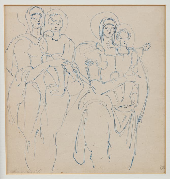 Ескіз роботи «Святоюрська Мадонна»