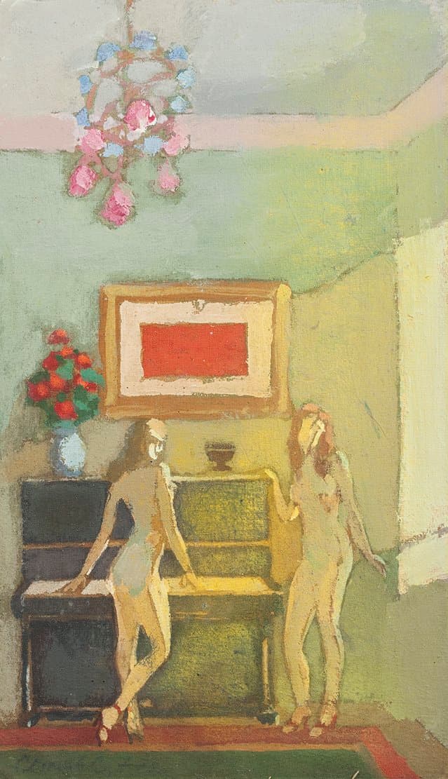 Двоє біля фортепіано