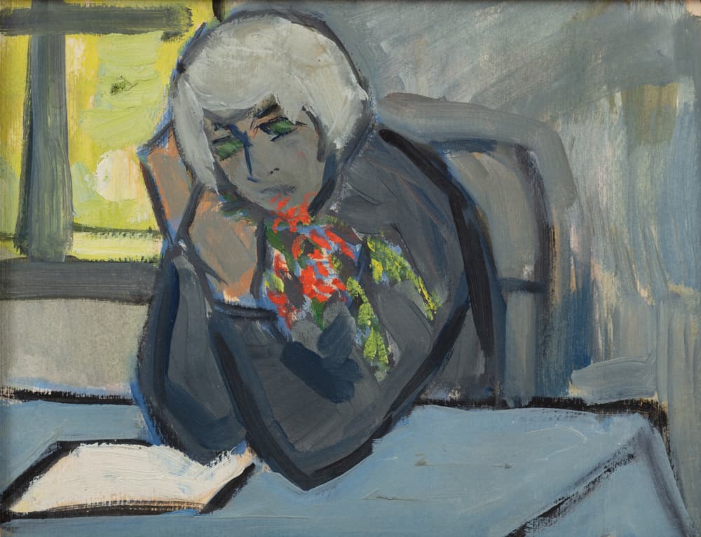 Дівчина з букетом