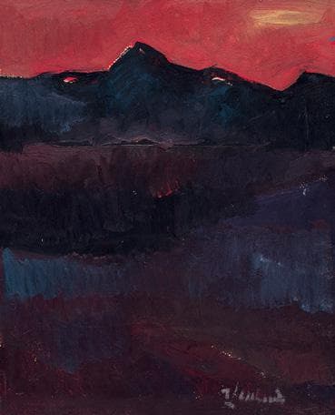 Захід сонця в горах