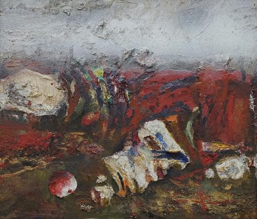 Натюрморт із яблуком